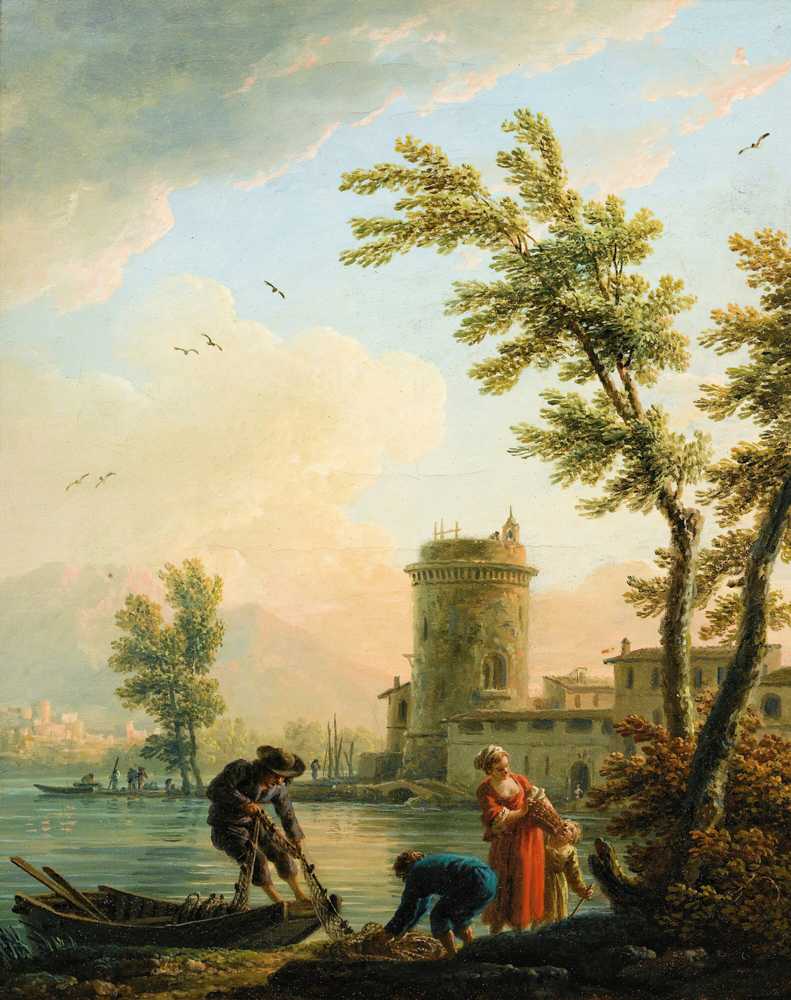 Fishers at sunrise - Claude Joseph Vernet