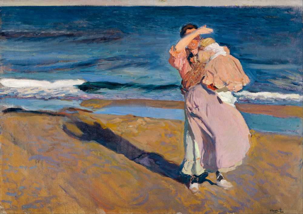 Fisherwomen with her son (1908) - Joaquin Sorolla y Bastida