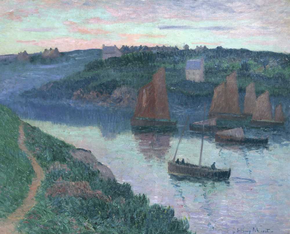 Fishing Boats In Brittany (1897) - Henry Moret