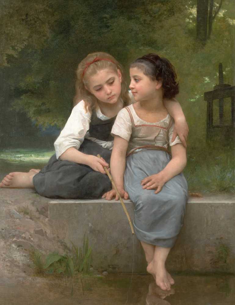 Fishing For Frogs (1882) - William-Adolphe Bouguereau