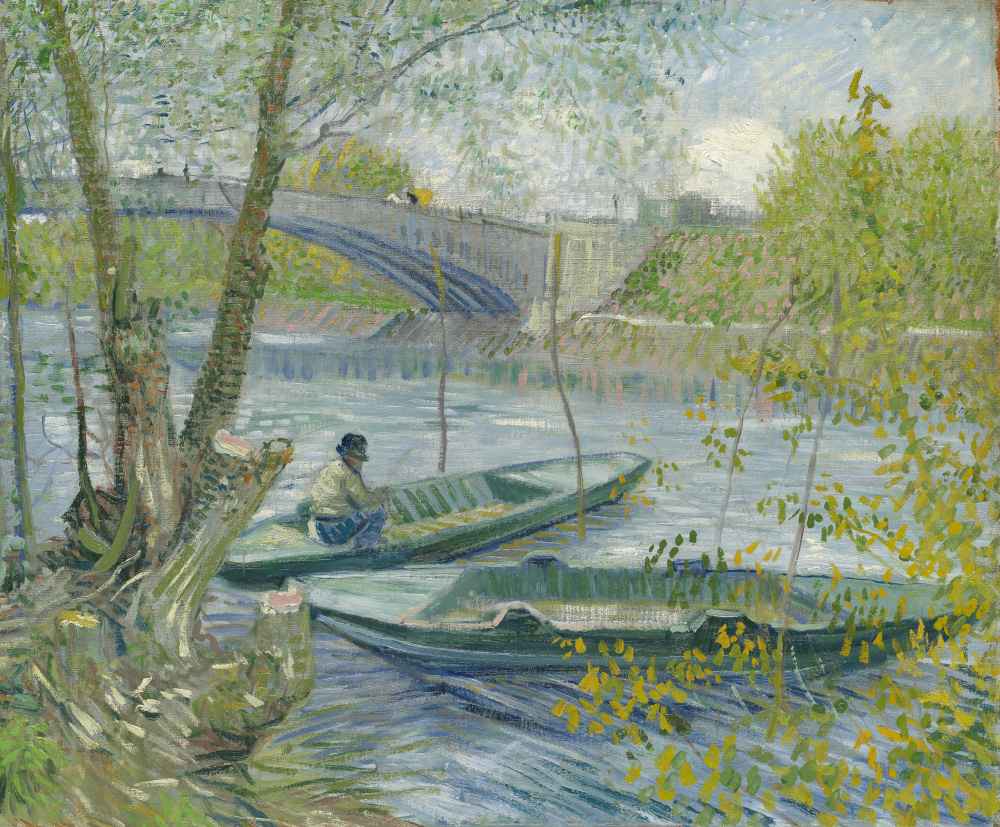 Fishing in Spring, the Pont de Clichy (Asnieres) - Vincent van Gogh