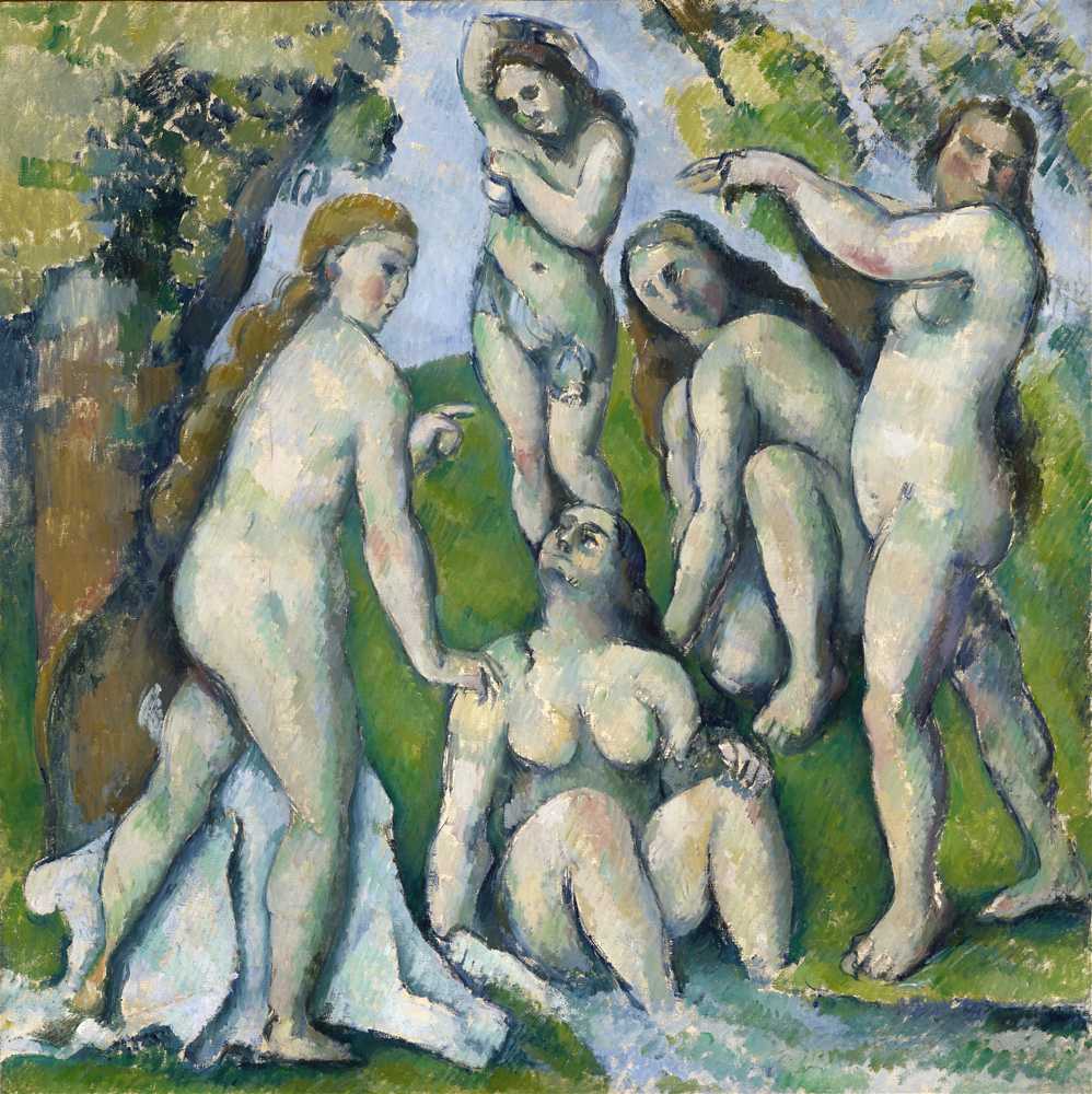 Five Bathers (1885-1887) - Paul Cezanne