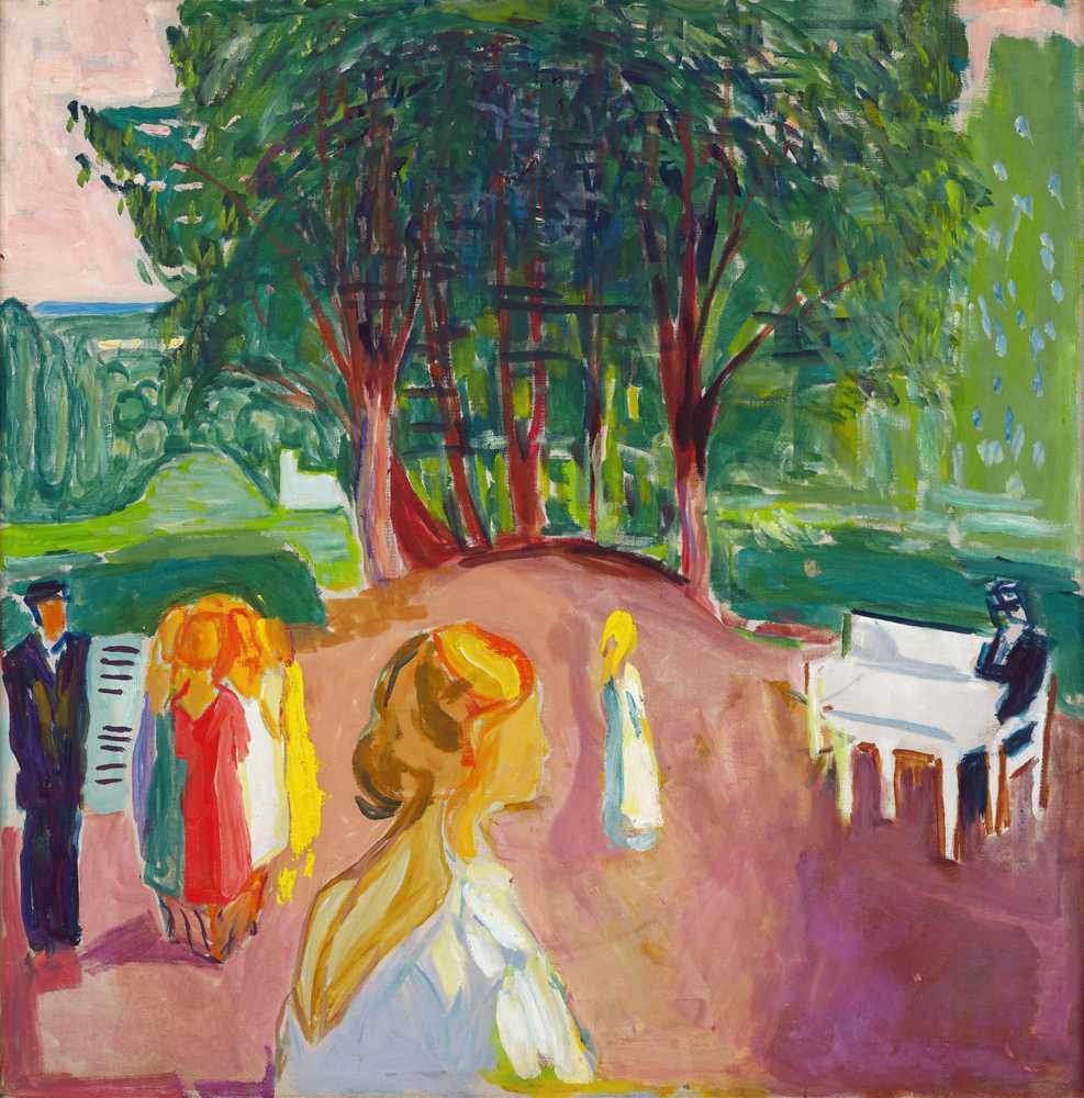 Flirting in the Park (1942) - Edward Munch