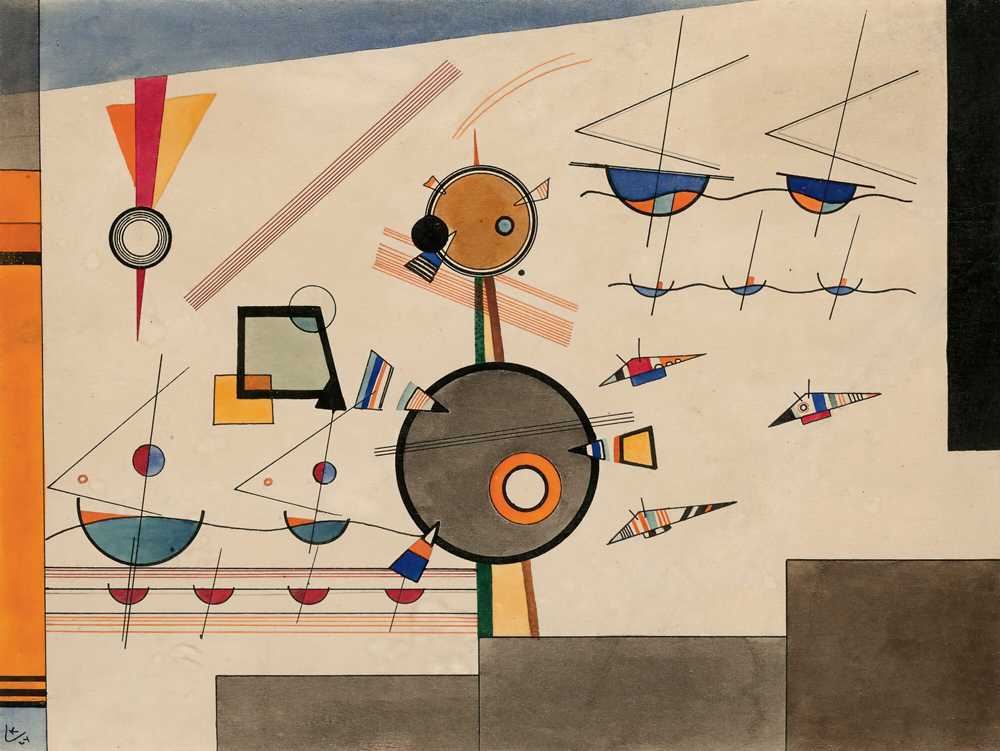 Floating (1924) - Wassily Kandinsky