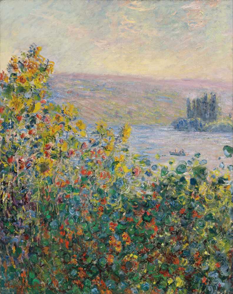 Flower Beds at Vetheuil (1881) - Claude Monet