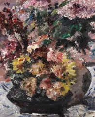 Flowers in the Bronze Tub (1923) - Lovis Corinth