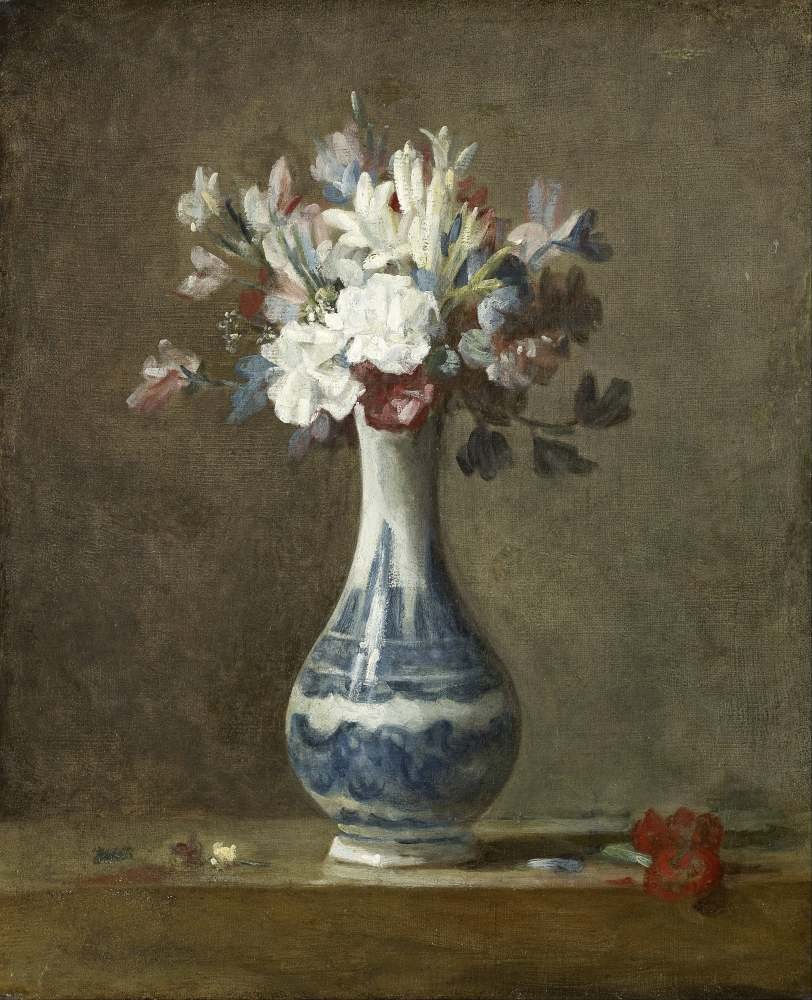 Flowers in a Vase - Jean Chardin