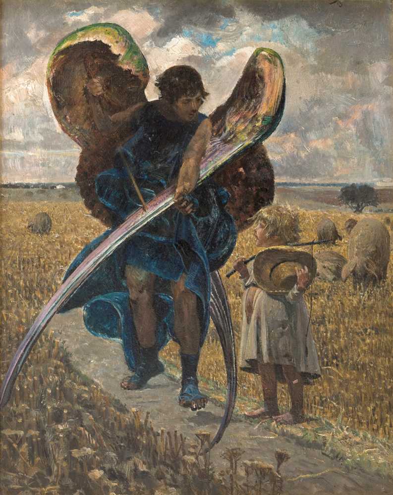 Following the Angel – Triptych (Central Part) (1901) - Jacek Malczewski