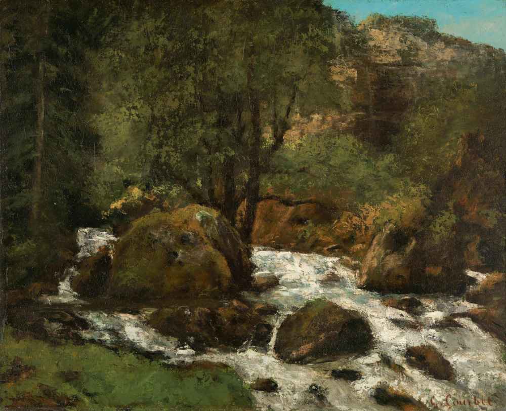Forest Brook, Jura - Gustave Courbet