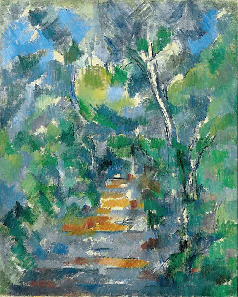 Forest Scene (Path from Mas Jolie to Chateau noir) (1900-1902) - Paul Cezanne