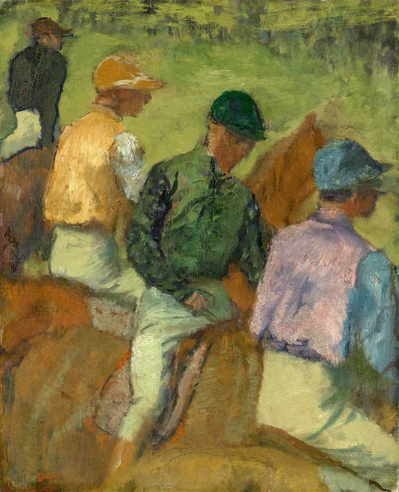 Four Jockeys (ca. 1889) - Edgar Degas