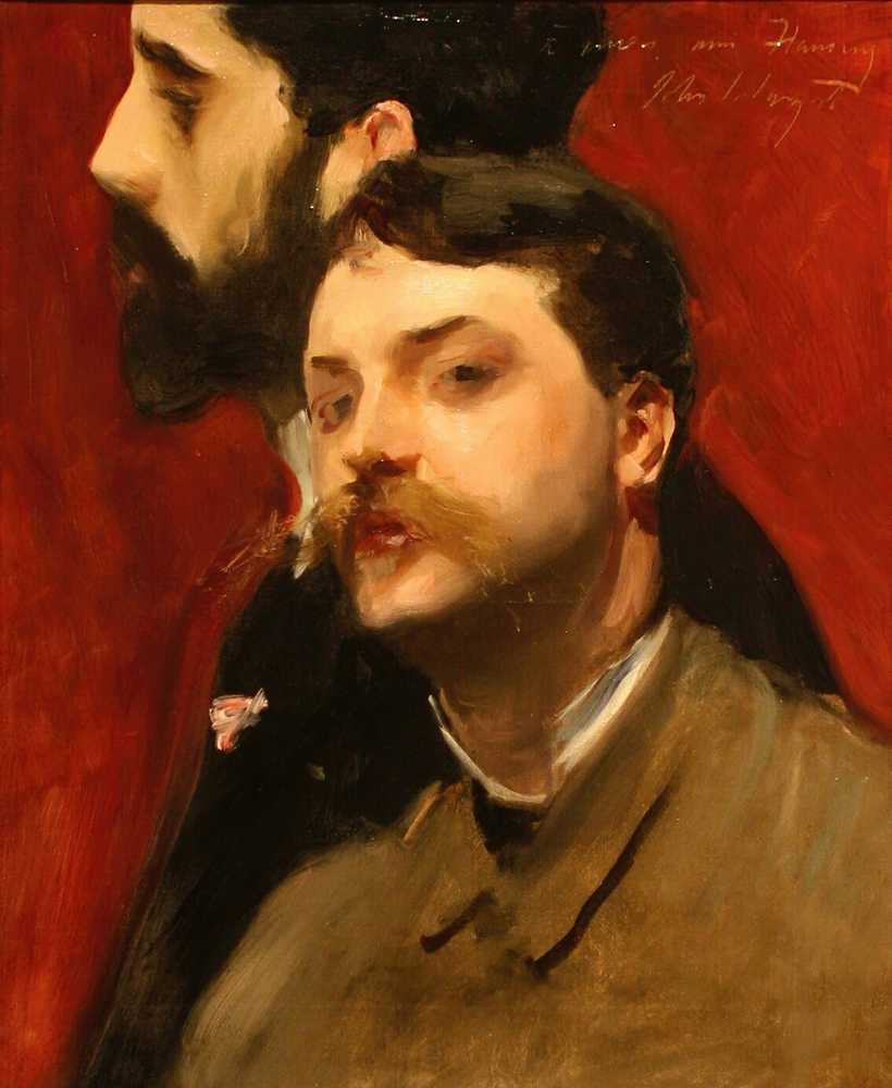 Francois Flameng and Paul Helleu (1880) - John Singer-Sargent