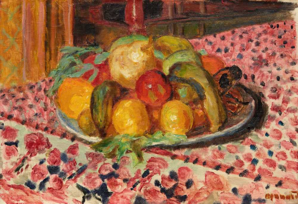 Fruit plate (1917) - Pierre Bonnard