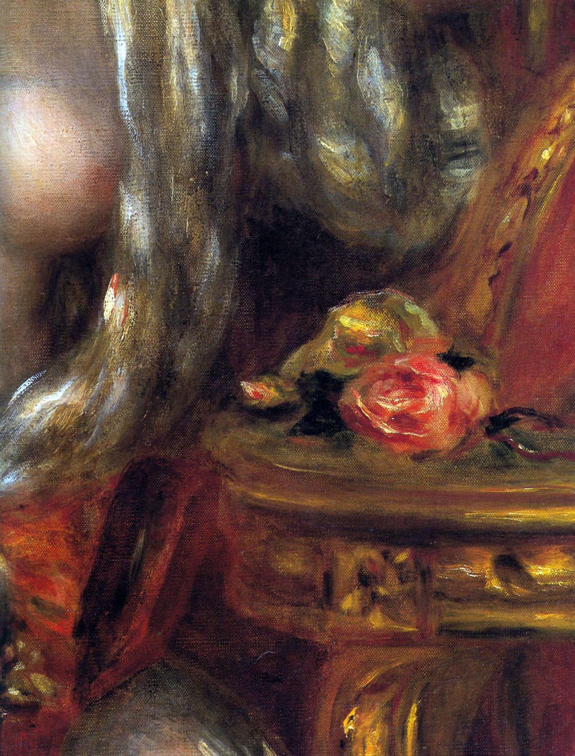 Gabrielle with jewels, detail - Renoir