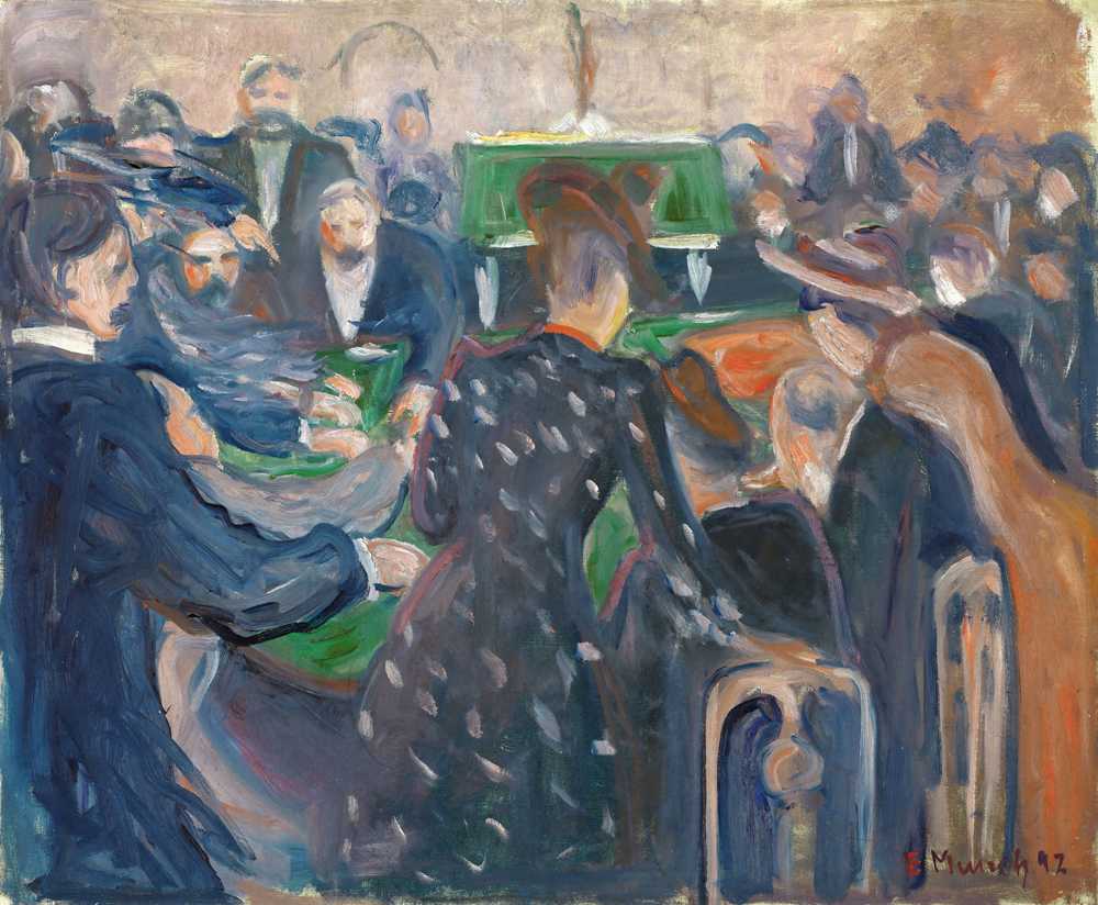 Gamblers in Monte Carlo (1892) - Edward Munch