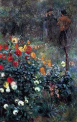Garden in the street Cortot, Montmartre - Renoir