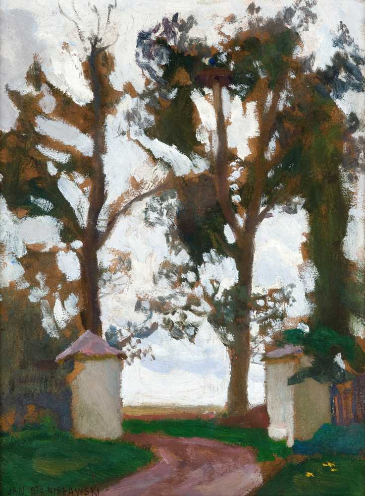 Gate Among Trees (1906) - Jan Stanisławski
