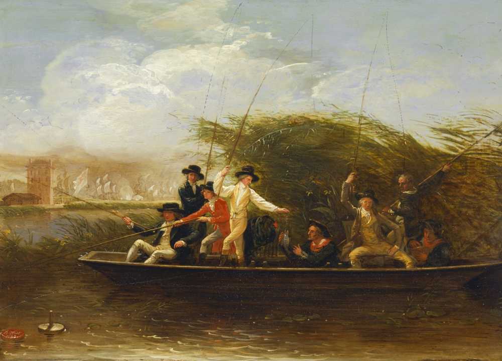 Gentlemen Fishing (1794) - Benjamin West