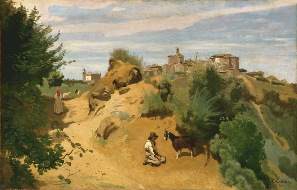 Genzano - Jean Baptiste Camille Corot