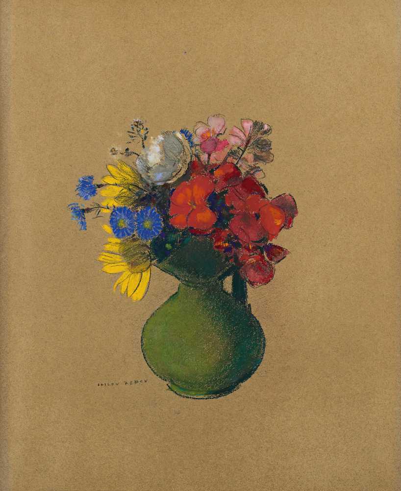 Geraniums and wildflowers (1905) - Odilon Redon