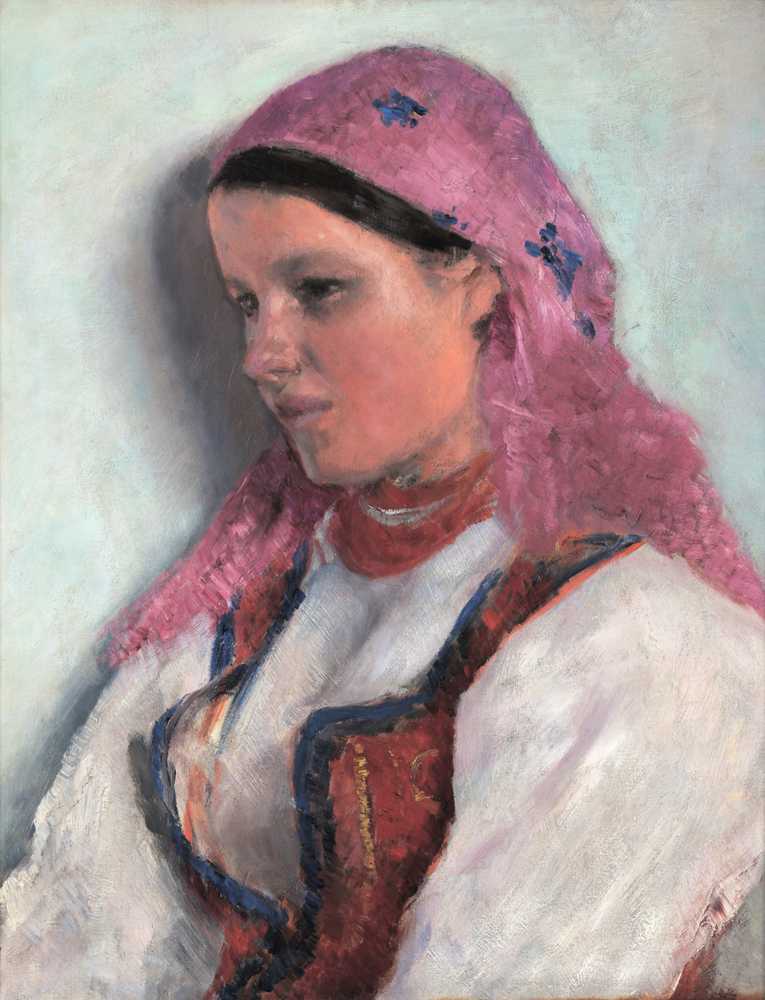 Girl from Bronowice (1893-1894) - Aleksander Gierymski