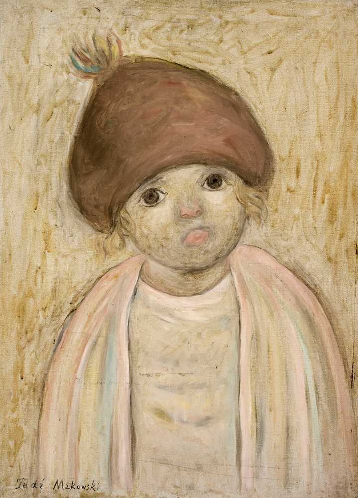 Girl in a beret with a pompom (1927) - Tadeusz Makowski