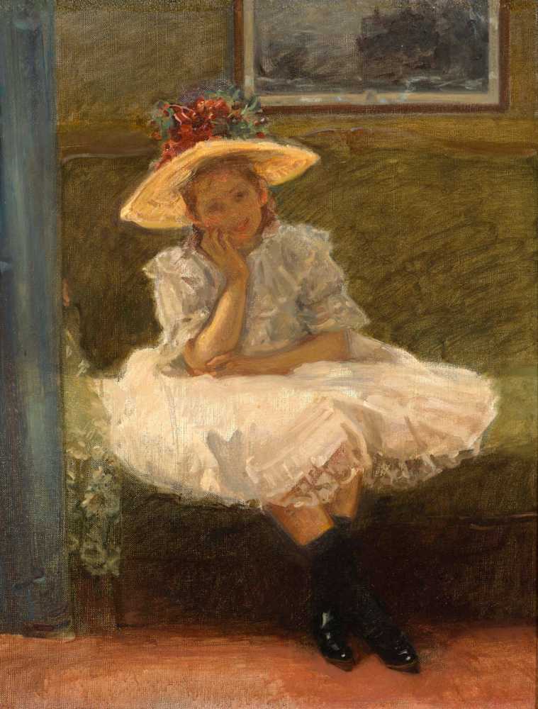 Girl in a hat (1894) - Władysław Ansgary Podkowiński