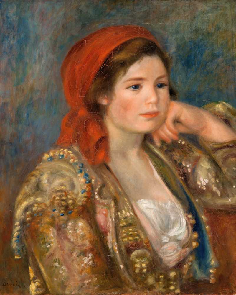 Girl in a Spanish Jacket (circa 1900) - Auguste Renoir