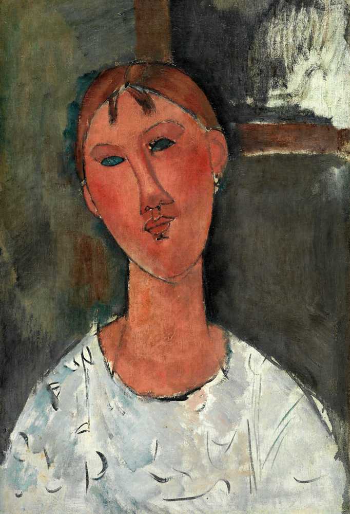 Girl in a White Blouse (ca. 1915) - Amedeo Modigliani