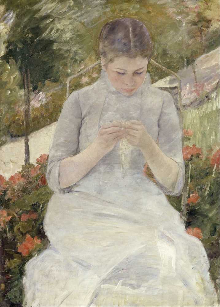 Girl in the Garden (between 1880 and 1882) - Mary Cassatt