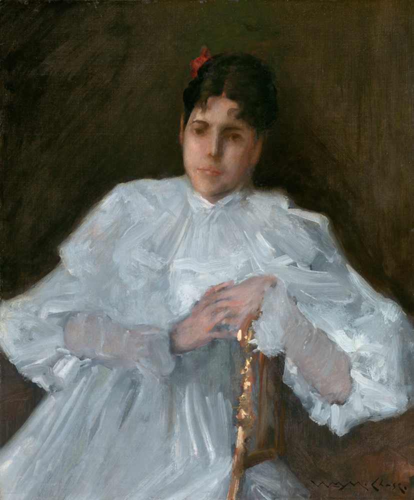 Girl in White (ca. 1890) - William Merritt Chase