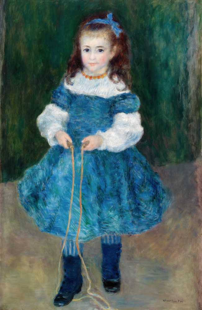 Girl with a Jump Rope (Portrait of Delphine Legrand) (1876) - Auguste Renoir