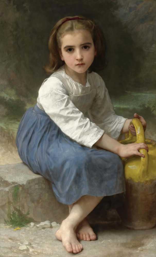 Girl With A Pitcher (1885) - William-Adolphe Bouguereau