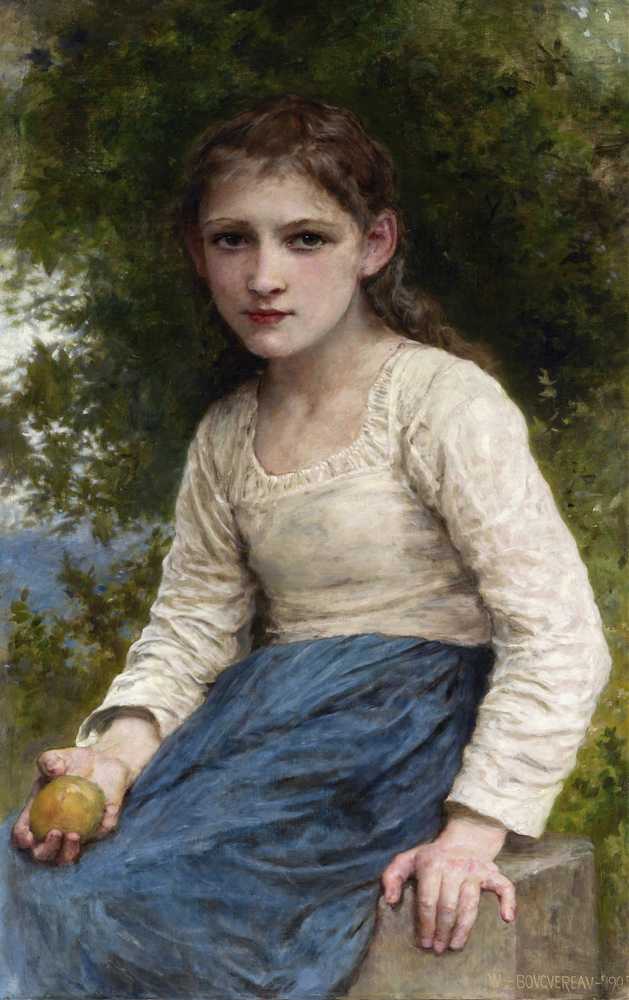 Girl with an Apple (1905) - William-Adolphe Bouguereau