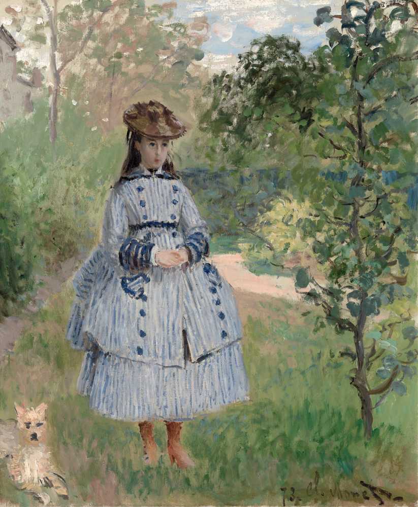 Girl with Dog (1873) - Claude Monet