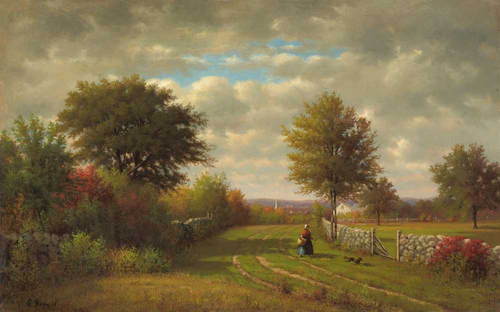 Going To Market - George Inness