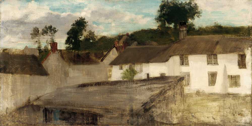 Green and Silver. The Devonshire Cottages (1884) - James Abbot McNeill Whistler