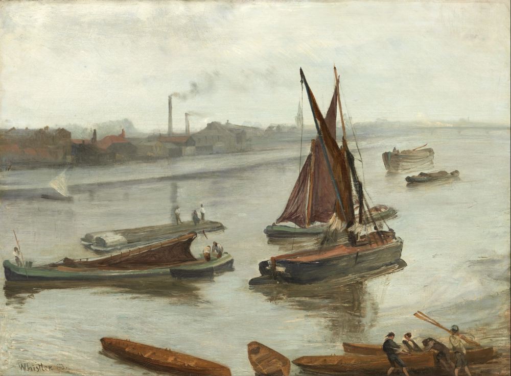 Grey and Silver - Old Battersea Reach - James Abbott McNeill Whistler