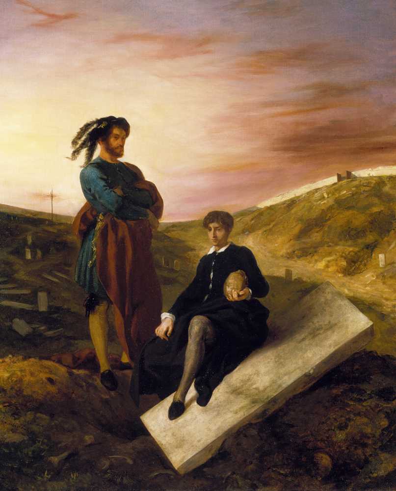 Hamlet and Horatio at the Cemetery (1835) - Ferdinand Victor Eugene Delacroix