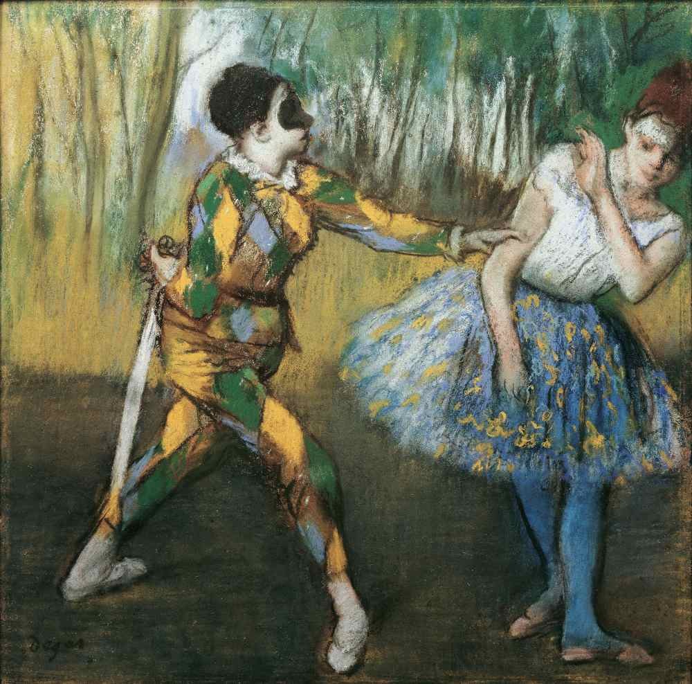 Harlequin and Columbine - Degas
