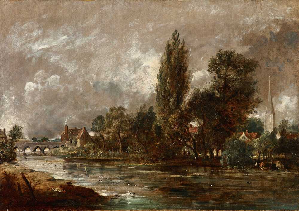 Harnham Bridge, Salisbury (1821) - John Constable