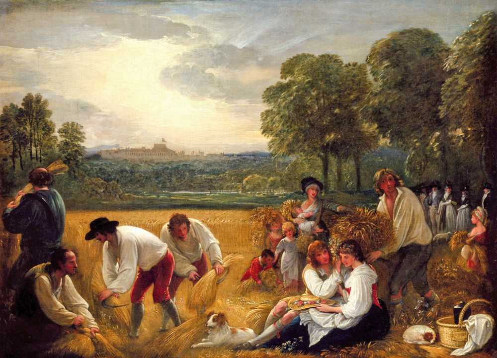 Harvesting at Windsor (1795) - Benjamin West