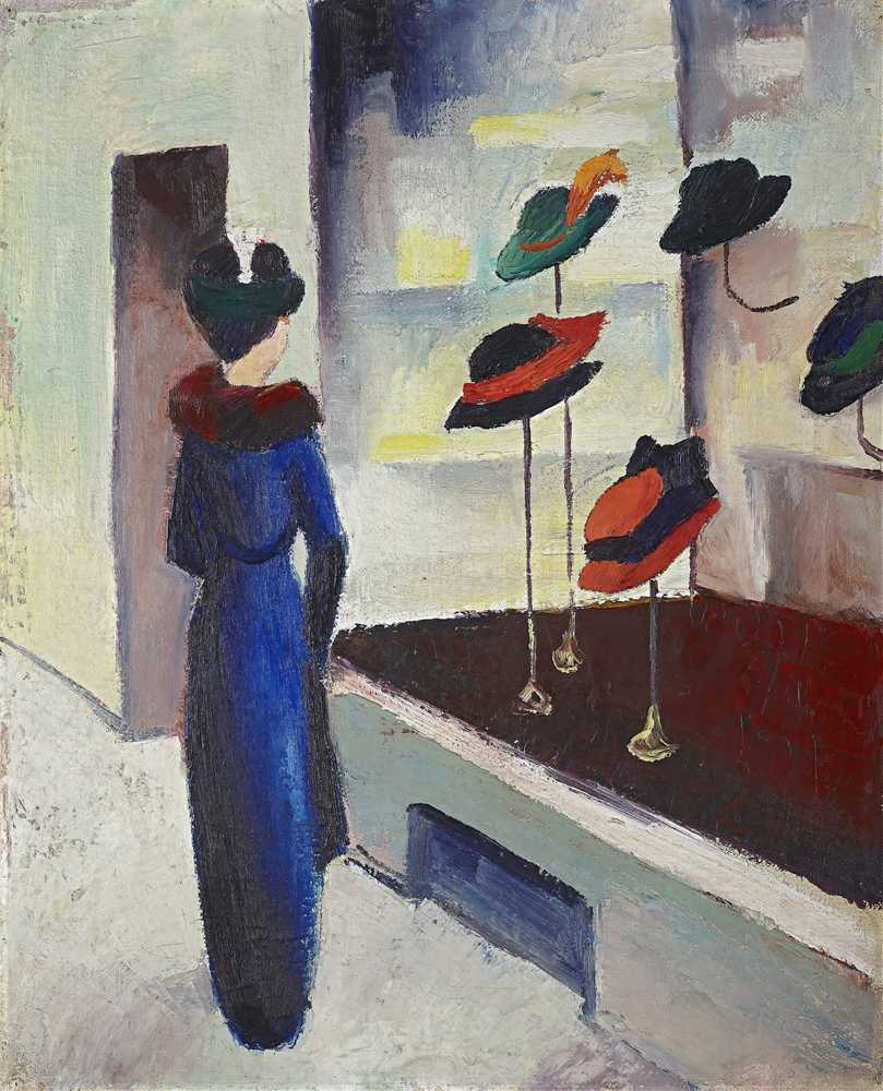 Hat shop (1913) - August Macke