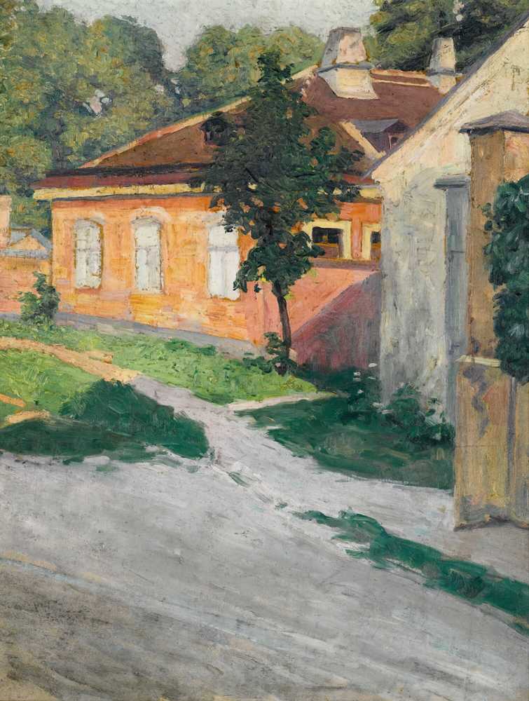 Haus In Hutteldorf (1907) - Egon Schiele