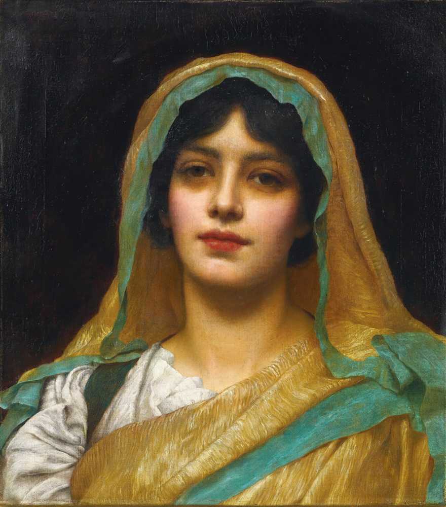 Head Of A Girl, Atalanta (1902) - John William Godward