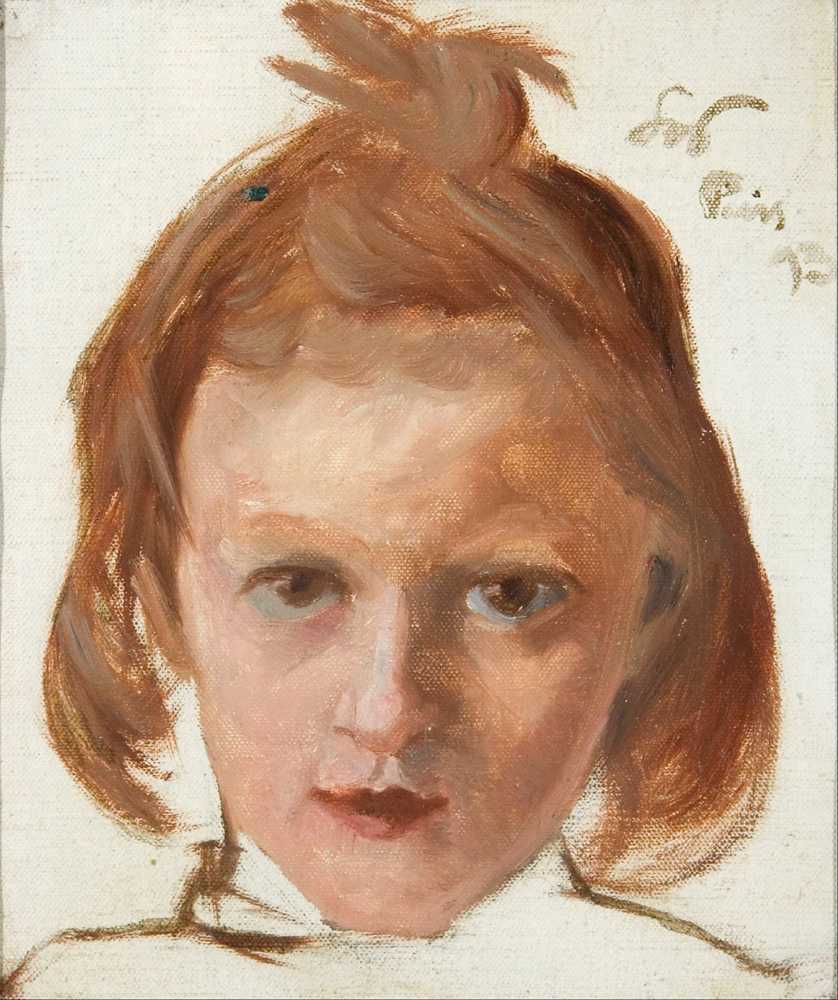 Head of a girl (1893) - Stanisław Wyspiański