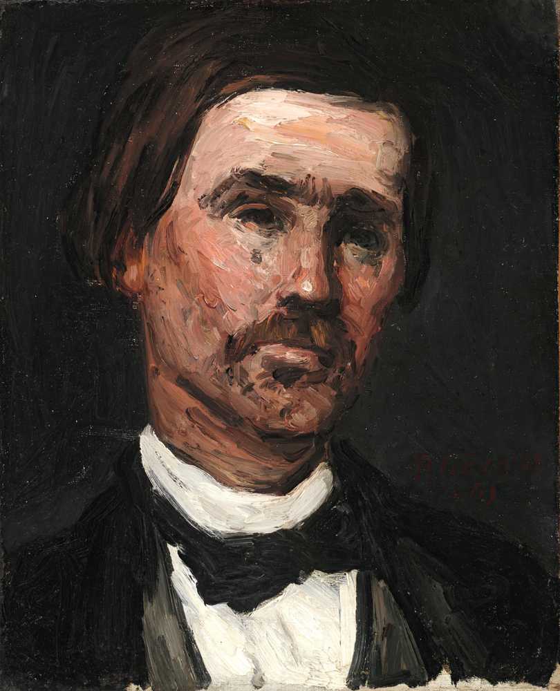 Head of A Man (1865) - Paul Cezanne