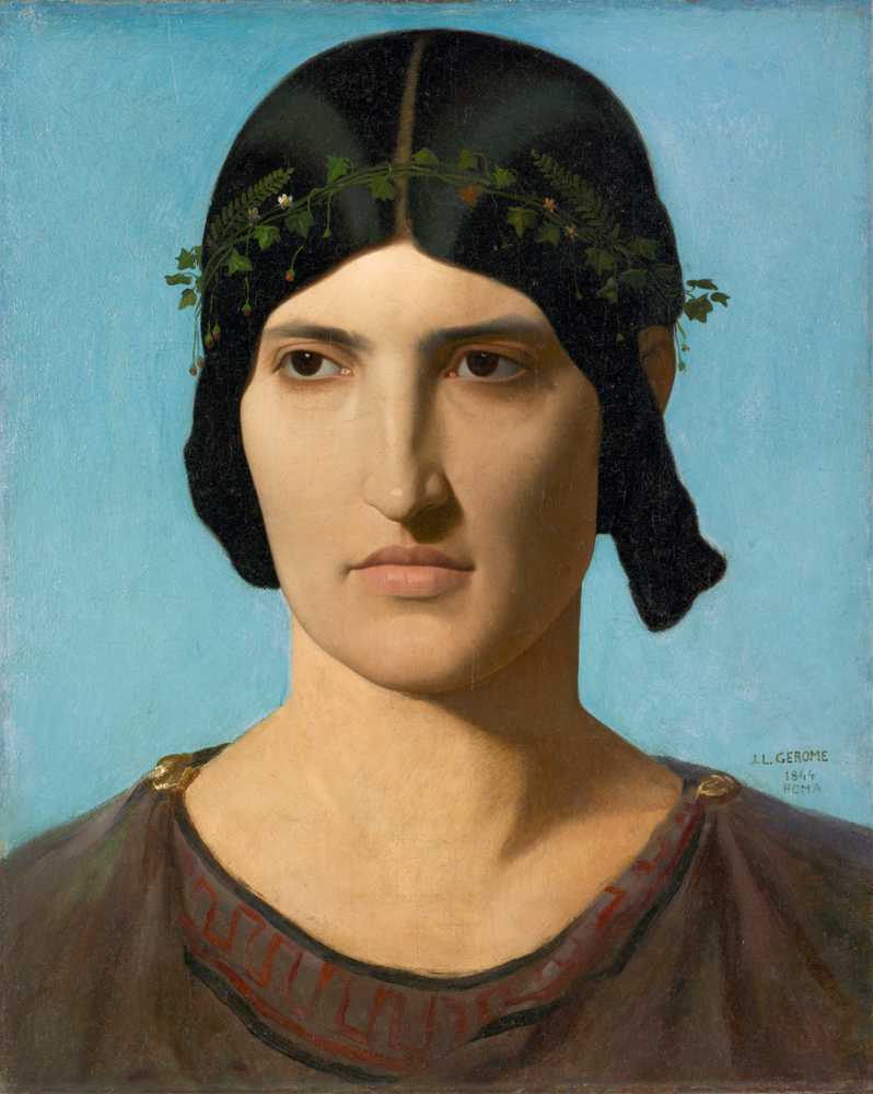 Head of an Italian Woman (1847-1860) - Jean-Leon Gerome