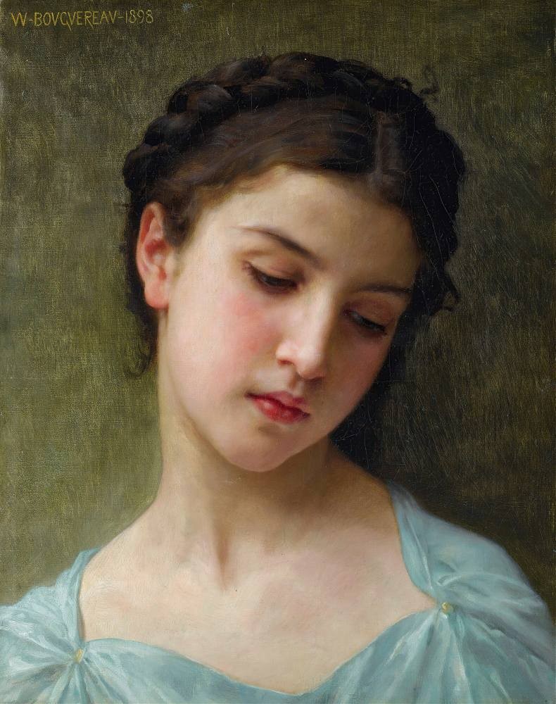 Head Of A Young Girl 1898 - Bouguereau