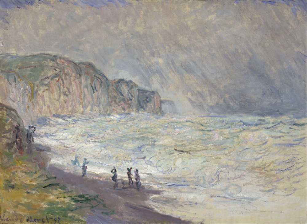 Heavy Sea at Pourville (1897) - Claude Monet